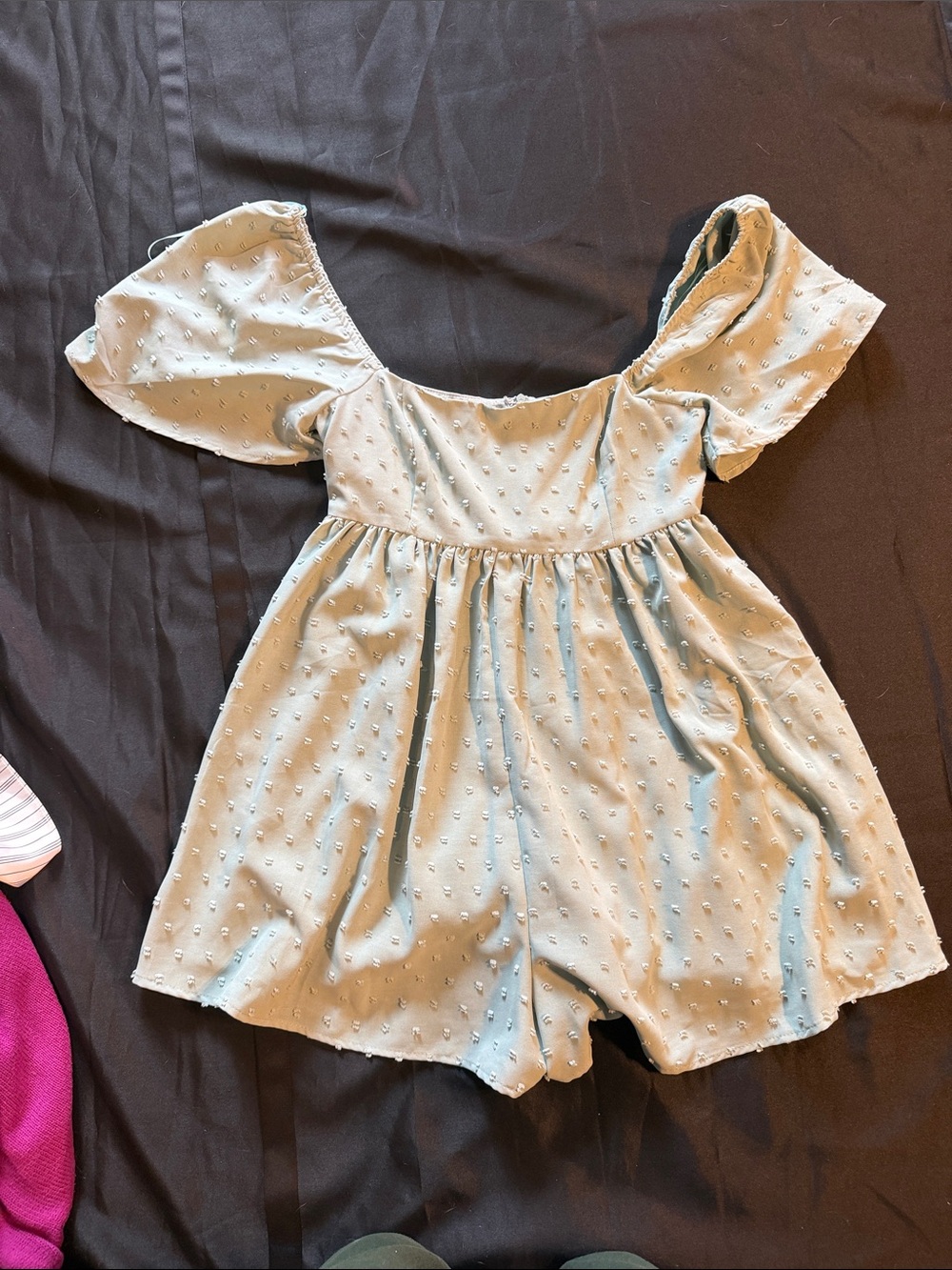 Altered State Green Swiss Dot Romper